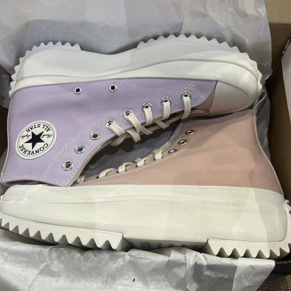 CONVERSE Run Star Hike Tri-Panel Pastel Shoes Sneakers Pink Clay A01582C Women’s - Picture 5 of 5